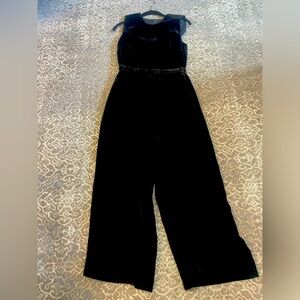 J.Crew velvet sleeveless wide legged jumper